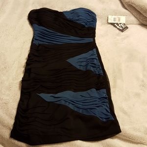 Strapless body con dress